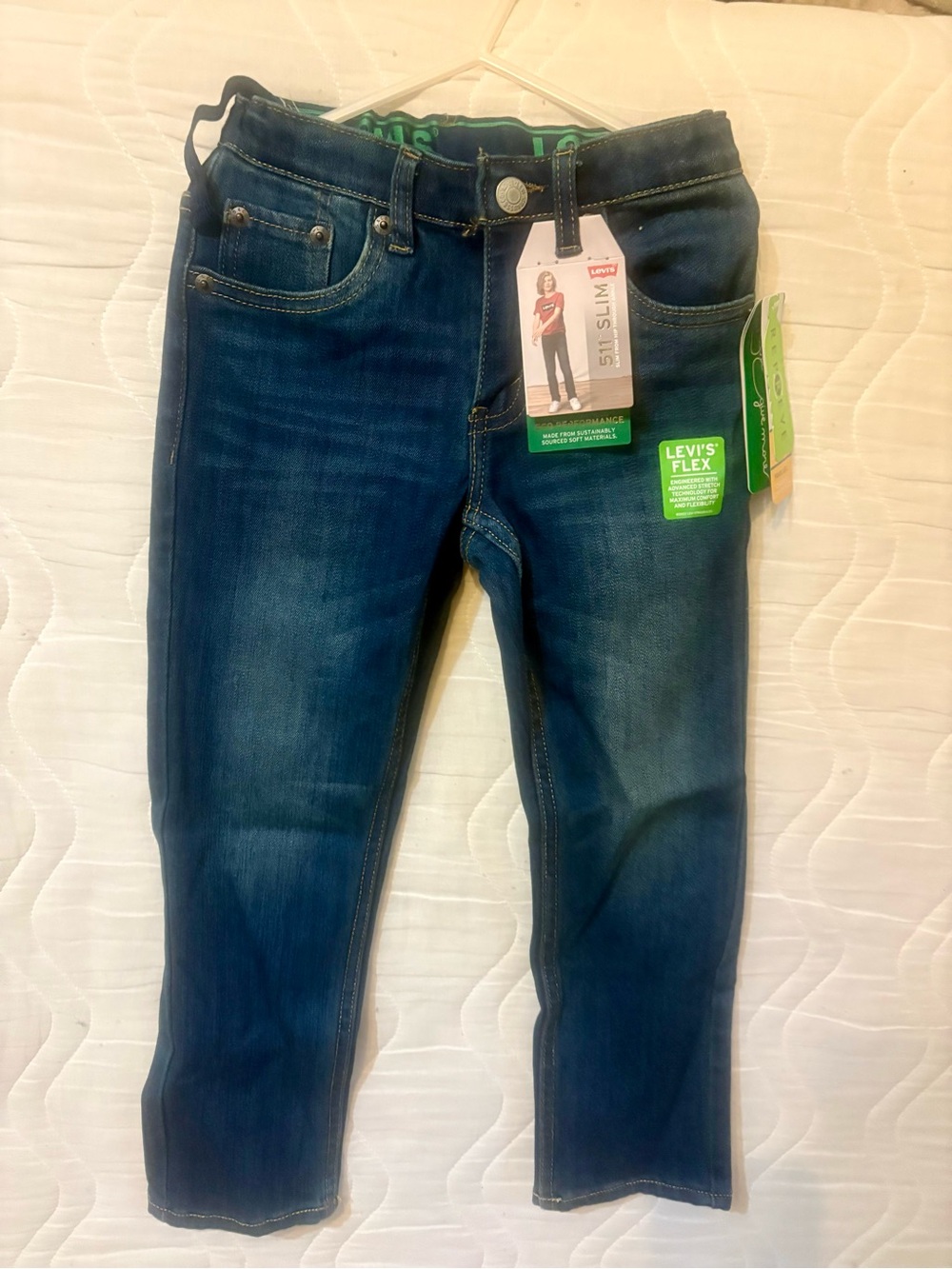 Levi's Kids Slim Jeans in Dark Blue Denim